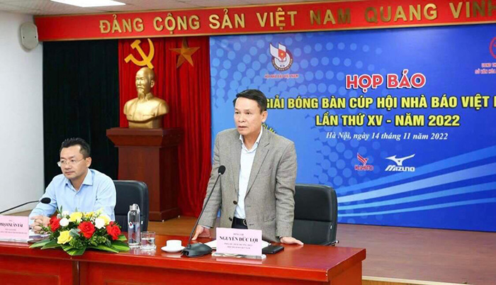 Giải bóng bàn Cúp Hội Nhà báo Việt Nam lần thứ XV-2022 có 14 nội dung thi đấu