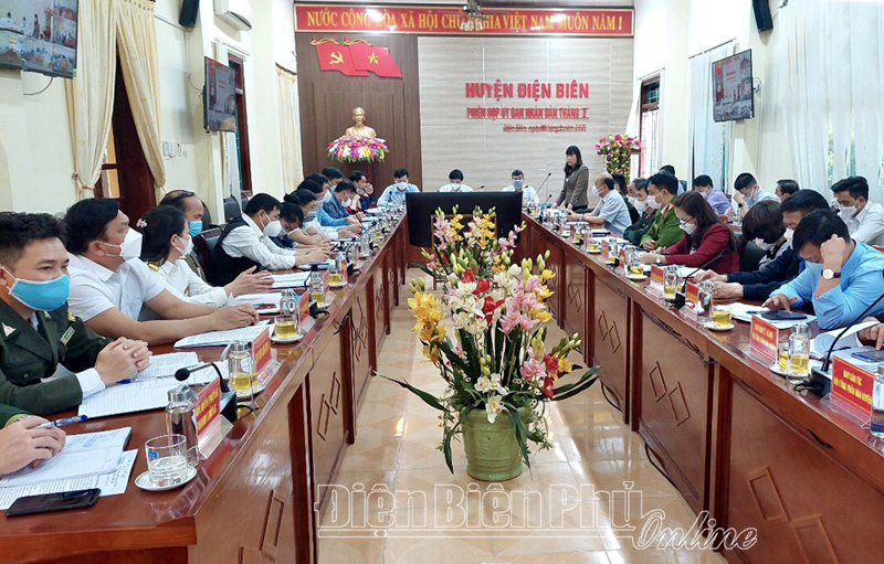 UBND huyện Điện Biên tổ chức phiên họp thường kỳ tháng 2