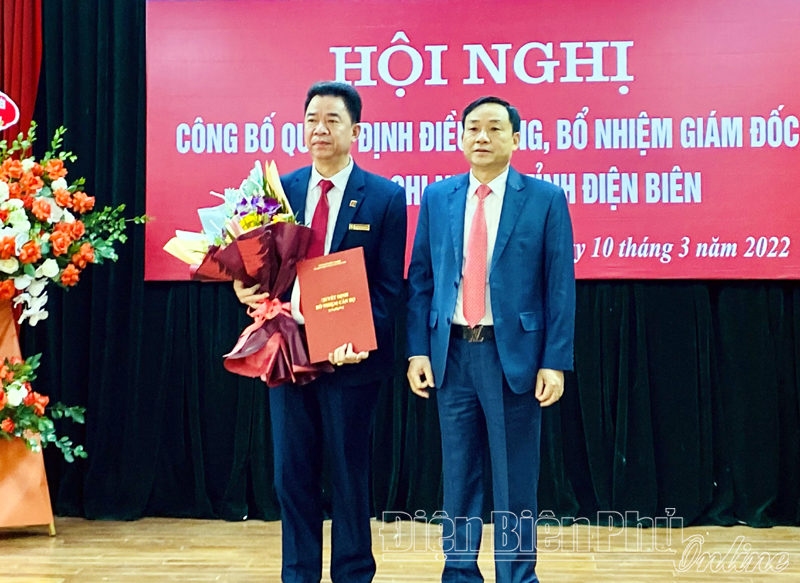 Công bố quyết định bổ nhiệm Giám đốc Ngân hàng Nông nghiệp Chi nhánh tỉnh Điện Biên