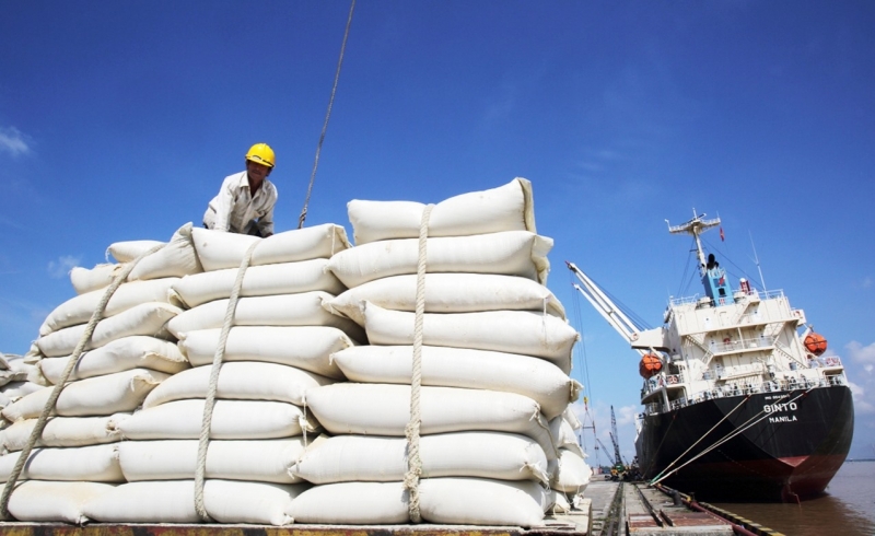 Giá trị xuất khẩu gạo đạt 1 tỷ USD