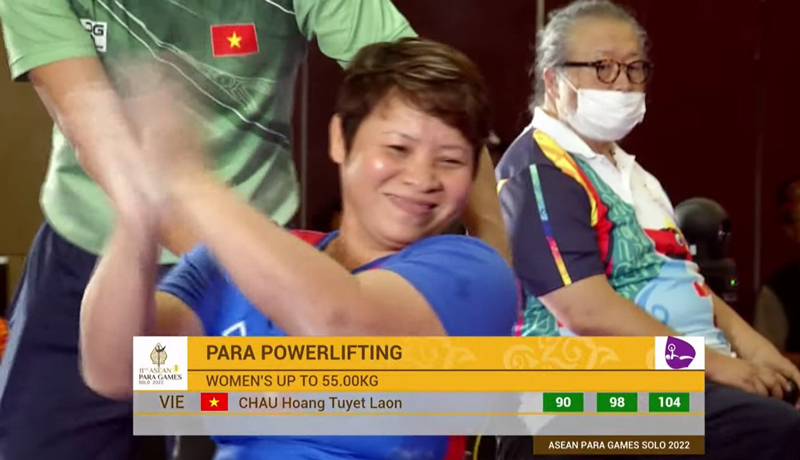 Điền kinh, cử tạ Việt Nam giành thêm 6 Huy chương vàng tại ASEAN Para Games 2022