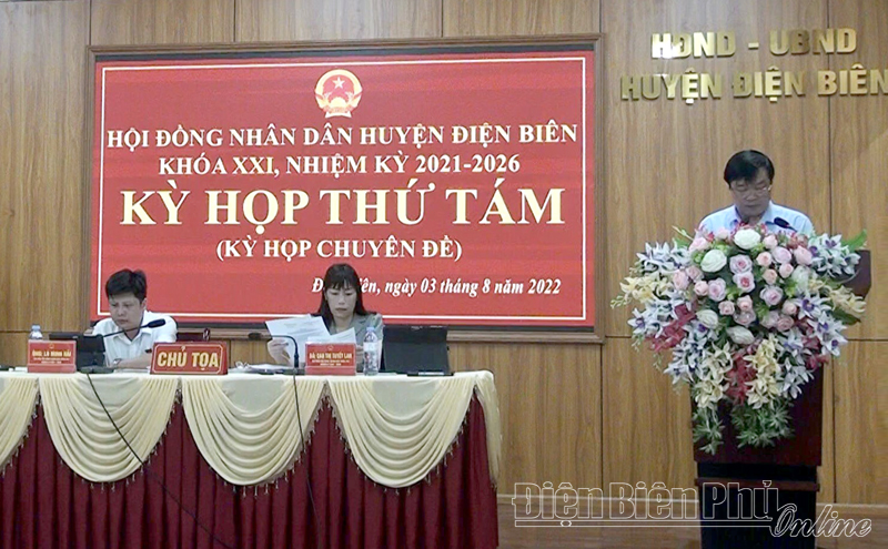 HĐND huyện Điện Biên tổ chức kỳ họp thứ 8 