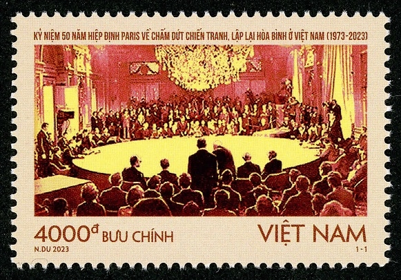 Sẽ phát hành Bộ tem Kỷ niệm 50 năm Hiệp định Paris (1973-2023)