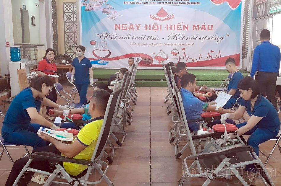 Ngày hội hiến máu tình nguyện huyện Tủa Chùa năm 2024