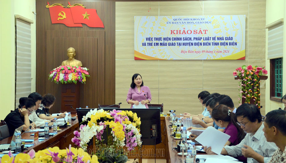 Khảo sát thực hiện chính sách, pháp luật về nhà giáo và trẻ mẫu giáo tại Điện Biên