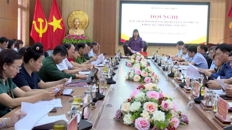 Hội nghị Ban Chấp hành Đảng bộ huyện Điện Biên lần thứ 20