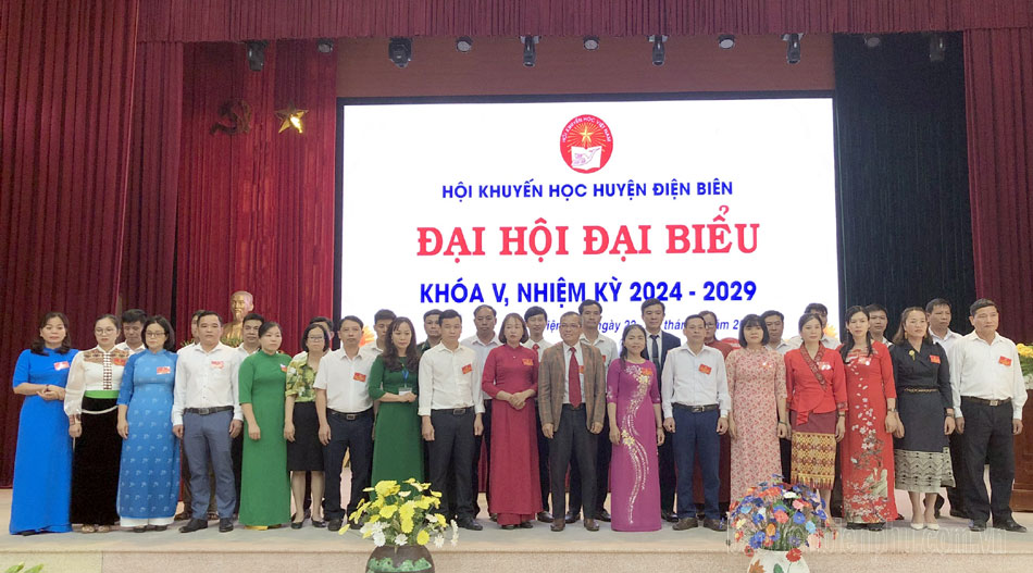 Hội Khuyến học huyện Điện Biên Đại hội đại biểu khóa V, nhiệm kỳ 2024 - 2029