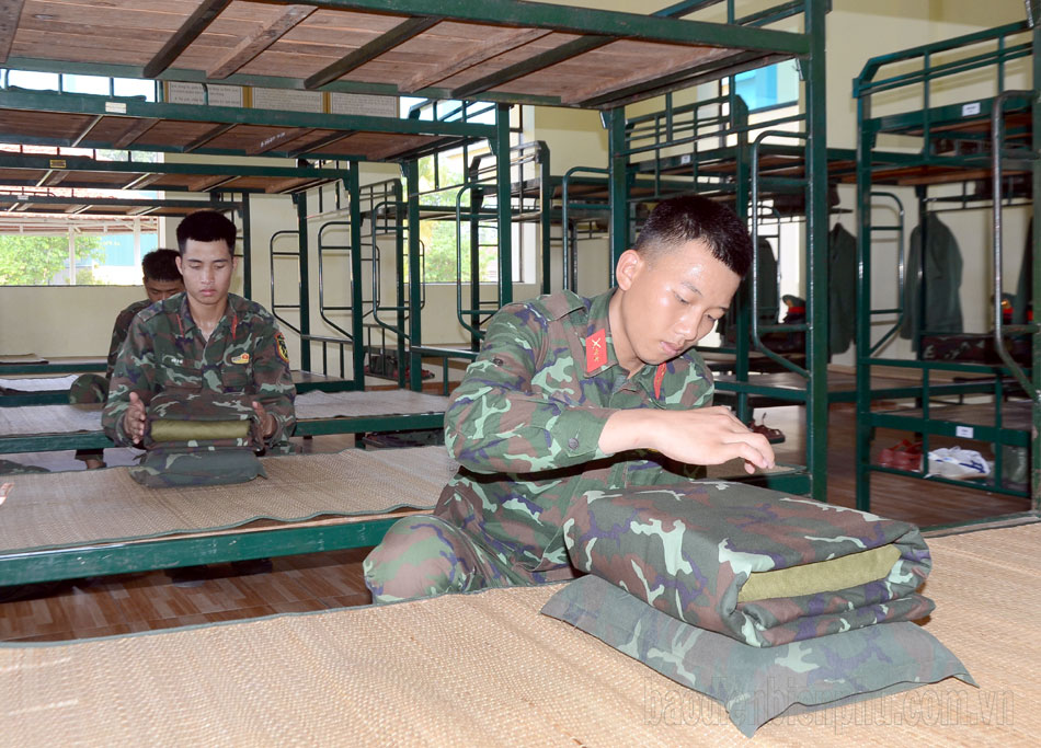 Gần 3.000 cán bộ, chiến sĩ tham gia diễu binh đã ổn định nơi ăn, nghỉ tại Điện Biên
