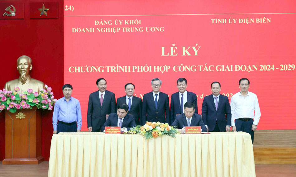 Tăng cường phối hợp giữa Đảng ủy Khối Doanh nghiệp Trung ương và Tỉnh ủy Điện Biên
