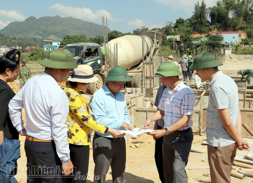 Giám sát tiến độ thực hiện đầu tư công năm 2022 tại huyện Tuần Giáo