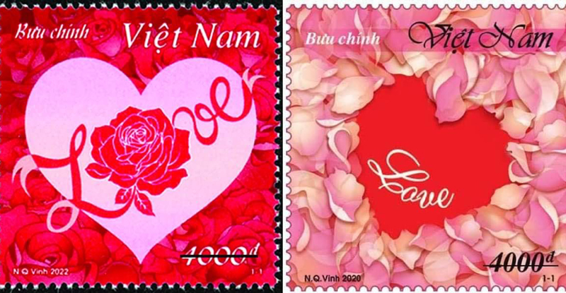 Phát hành bộ tem bưu chính chủ đề tình yêu nhân ngày 14-2
