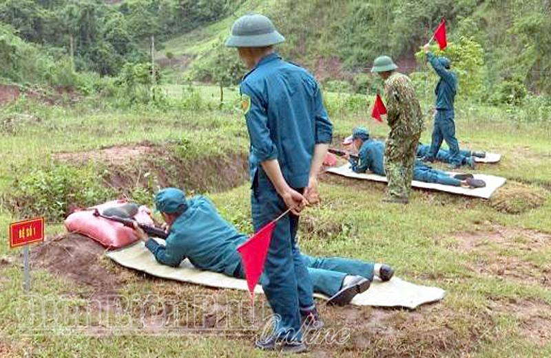 Mường Nhé xây dựng lực lượng dân quân, tự vệ vững mạnh