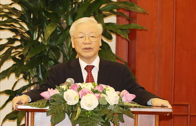 Phát biểu của Tổng Bí thư Nguyễn Phú Trọng tại buổi gặp mặt đại biểu về dự Đại hội XI Hội Chữ thập đỏ Việt Nam