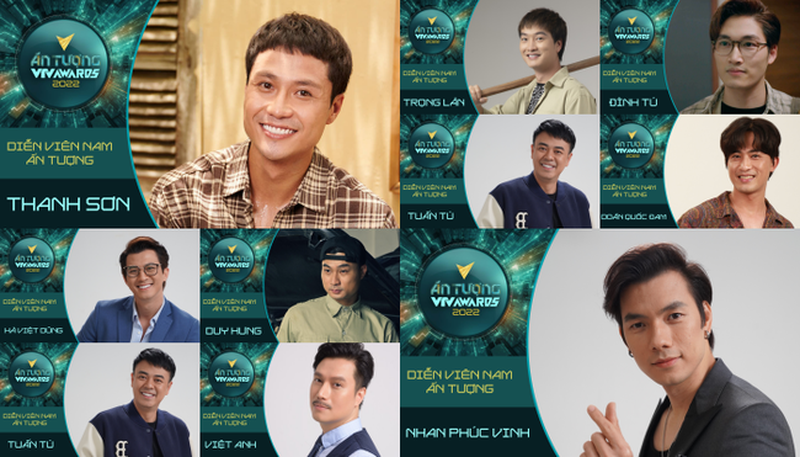 Công bố đề cử 10 ứng viên của giải Diễn viên nam ấn tượng VTV Awards 2022