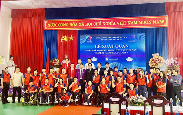Đoàn thể thao người khuyết tật Việt Nam xuất quân tham dự Asian Para Games 4