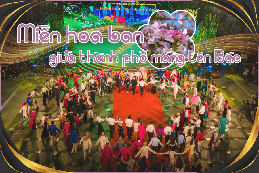 Miền hoa ban giữa thành phố mang tên Bác