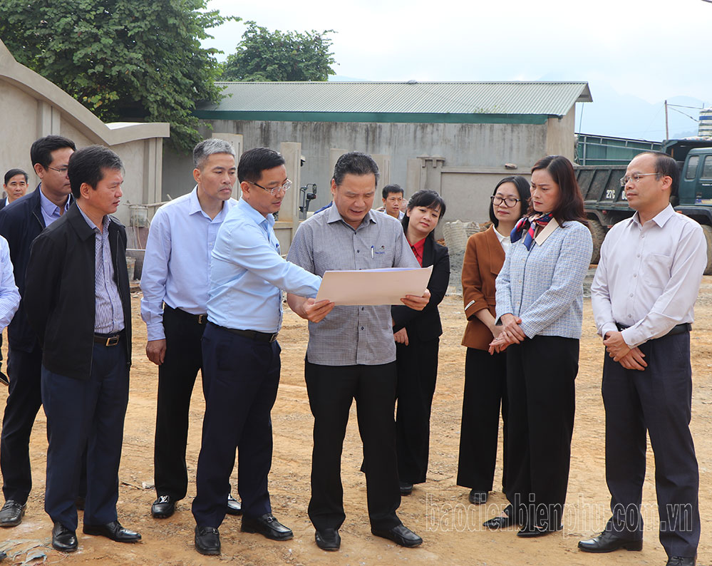 Đoàn giám sát Bộ Lao động - Thương binh và Xã hội làm việc tại huyện Mường Ảng