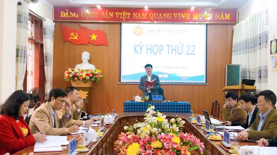 Ủy ban Kiểm tra Tỉnh ủy họp kỳ 22