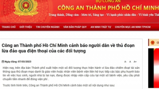 Công an TP Hồ Chí Minh cảnh báo thủ đoạn lừa phụ huynh chuyển tiền gấp