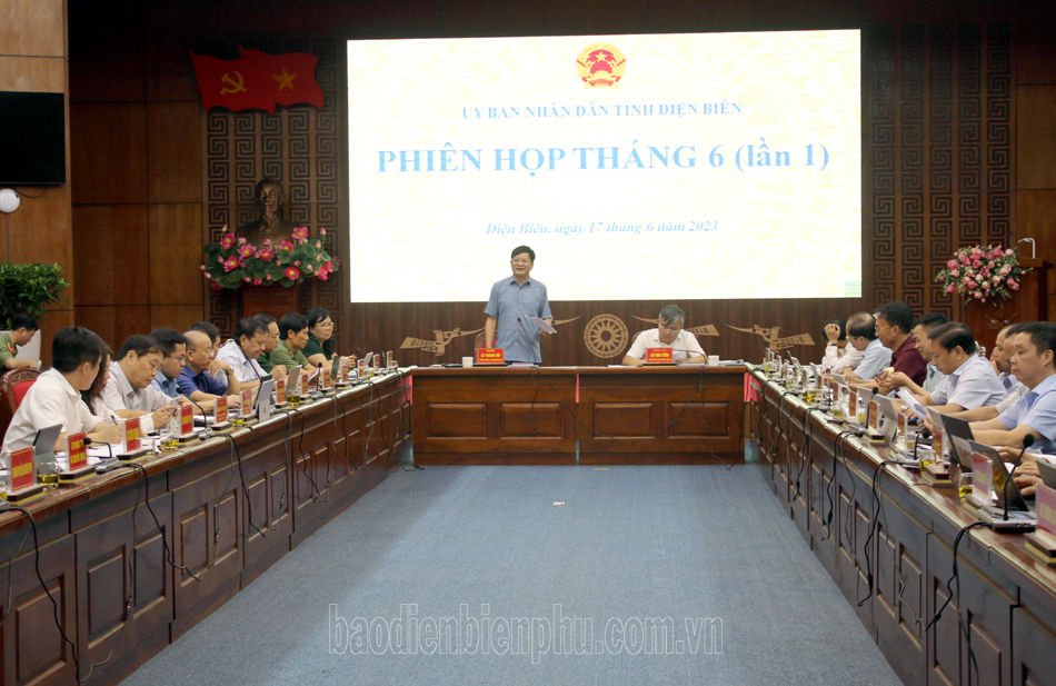 UBND tỉnh họp phiên thường kỳ tháng 6 