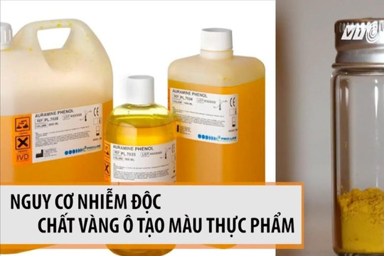 Nguy cơ nhiễm độc chất vàng ô