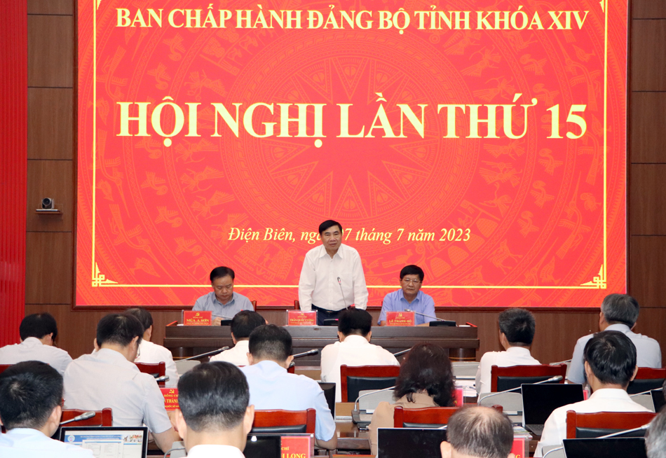 Hội nghị Ban Chấp hành Đảng bộ tỉnh lần thứ 15