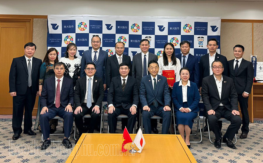 Đoàn công tác tỉnh Điện Biên thăm và làm việc với Thị trưởng thành phố Higashiosaka (Nhật Bản)