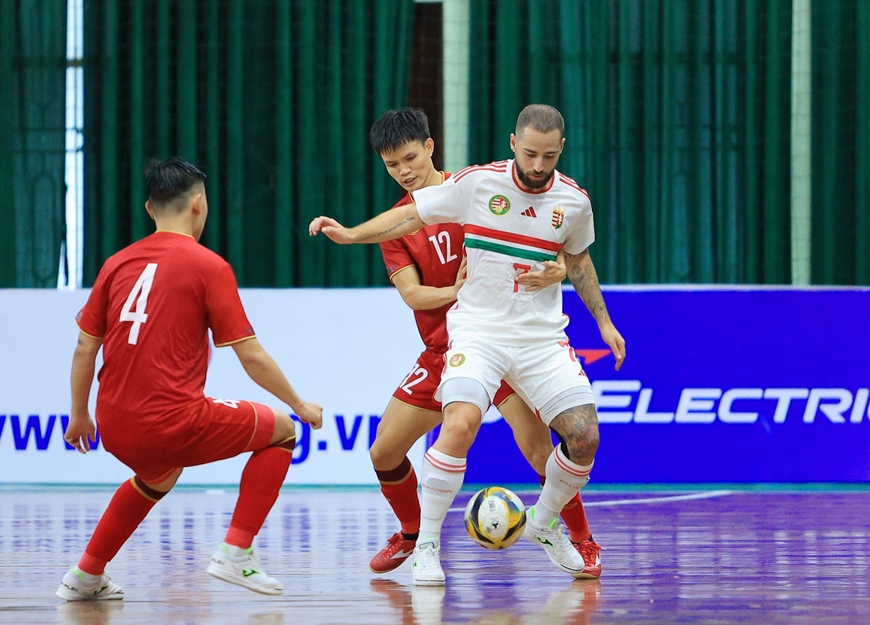 Đội tuyển futsal Việt Nam không thể tạo bất ngờ trước Hungary