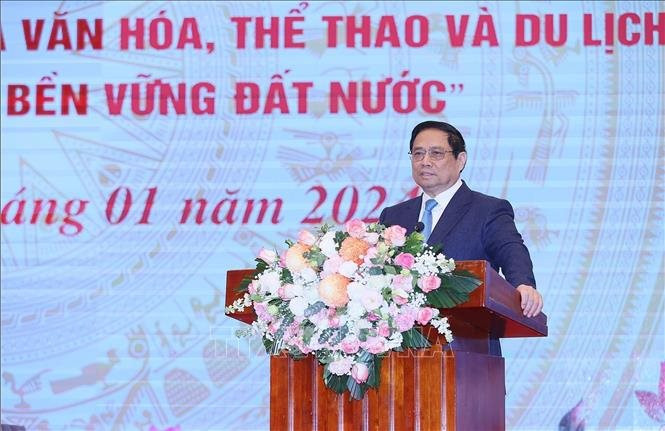 Thủ tướng Phạm Minh Chính: Đẩy mạnh liên kết vùng, quốc gia, quốc tế về văn hóa, thể thao, du lịch