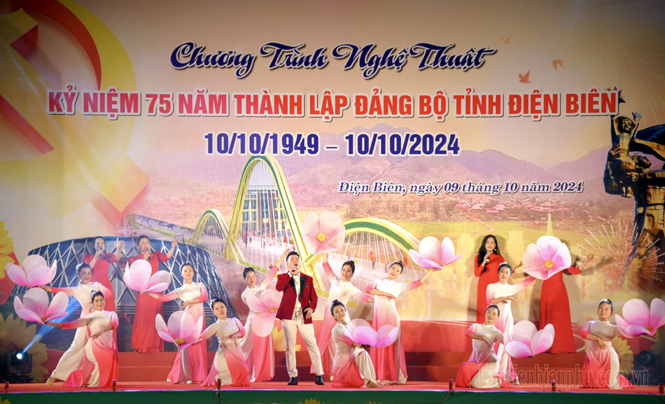 Chương trình nghệ thuật “Đảng niềm tin sáng mãi” chào mừng kỷ niệm 75 năm thành lập Đảng bộ tỉnh