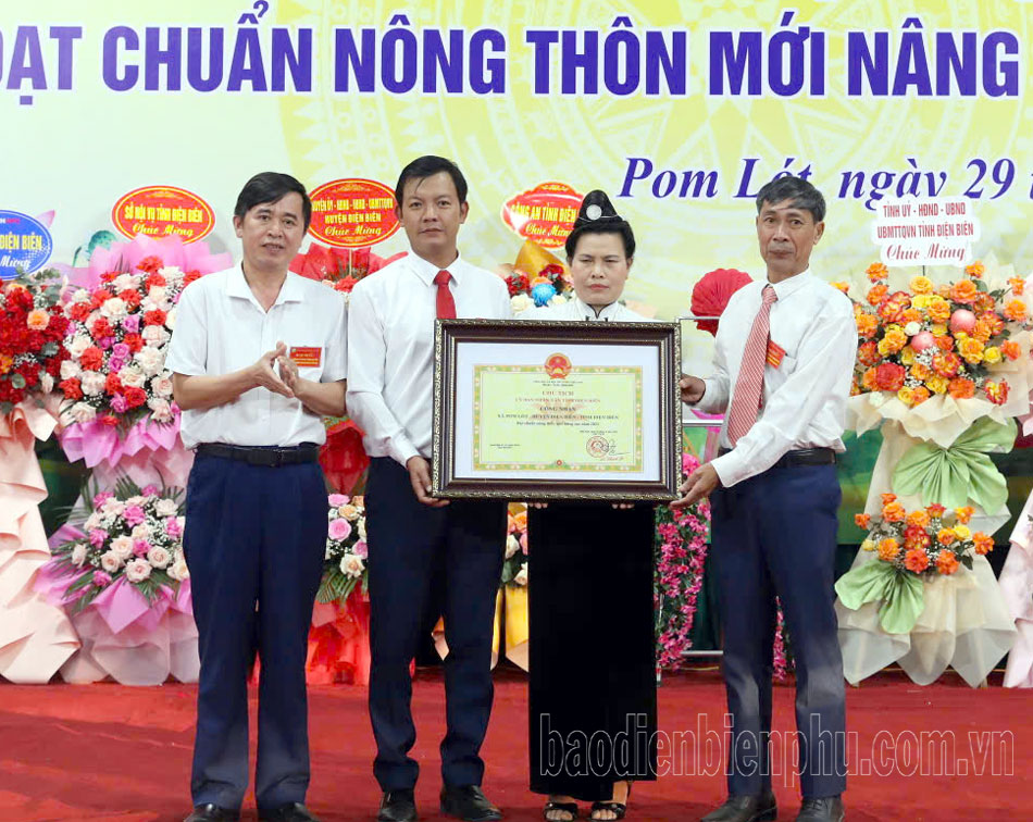 Xã Pom Lót đạt chuẩn nông thôn mới nâng cao