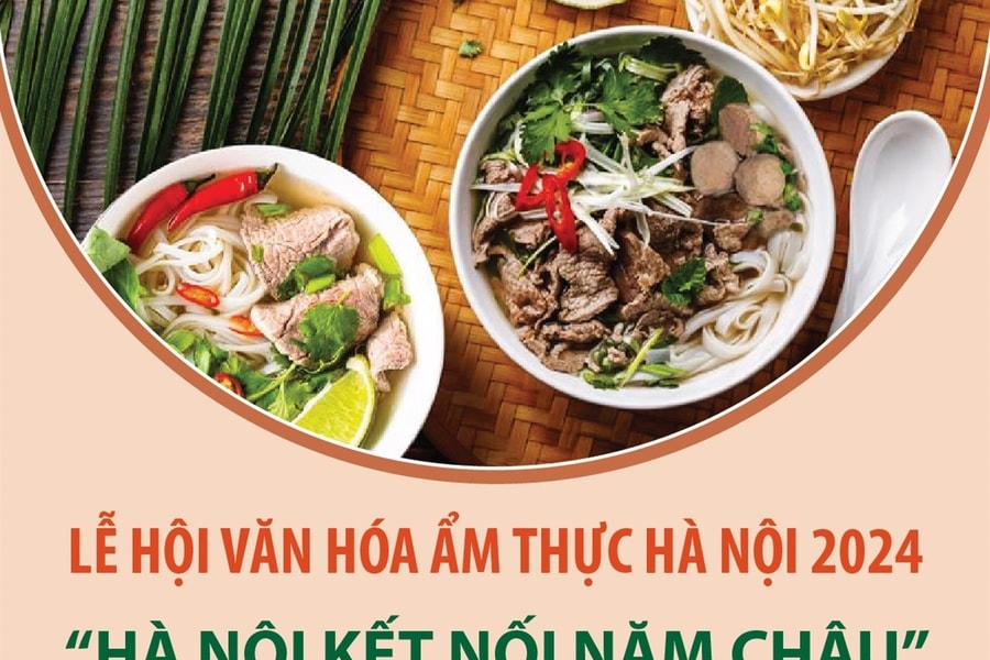 Lễ hội văn hóa ẩm thực Hà Nội 2024: Hà Nội kết nối năm châu