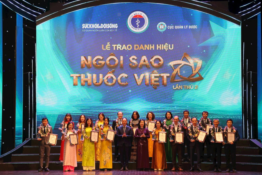86 doanh nghiệp và sản phẩm thuốc được trao danh hiệu Ngôi sao thuốc Việt lần thứ 2
