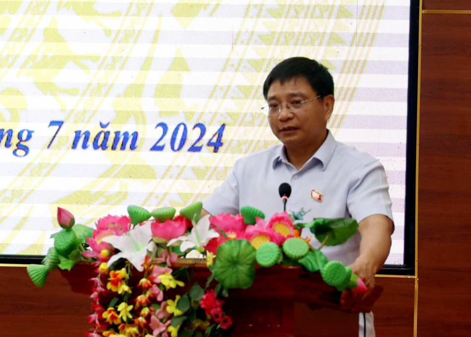 Đoàn ĐBQH tỉnh tiếp xúc cử tri huyện Điện Biên Đông sau Kỳ họp thứ 7, Quốc hội Khóa XV