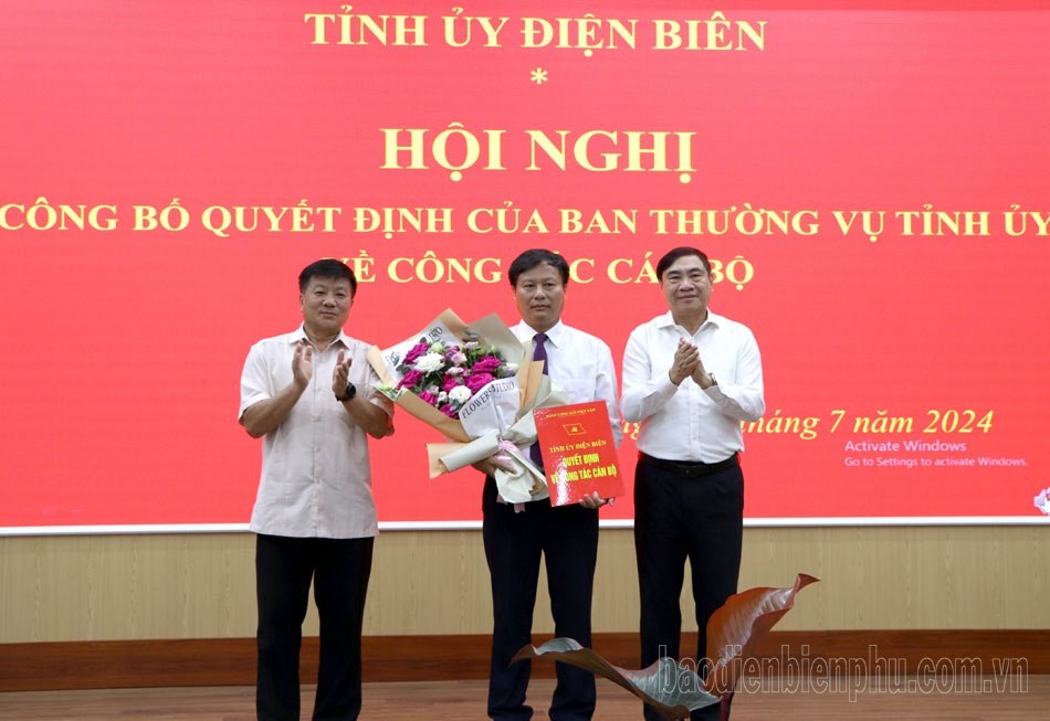 Đồng chí Lê Hoài Nam giữ chức Bí thư Huyện ủy Tủa Chùa