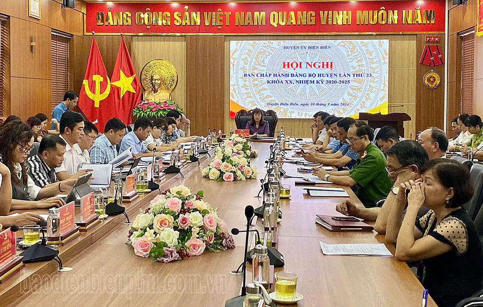 Ban Chấp hành Đảng bộ huyện Điện Biên triển khai công tác lãnh đạo chỉ đạo những tháng cuối năm