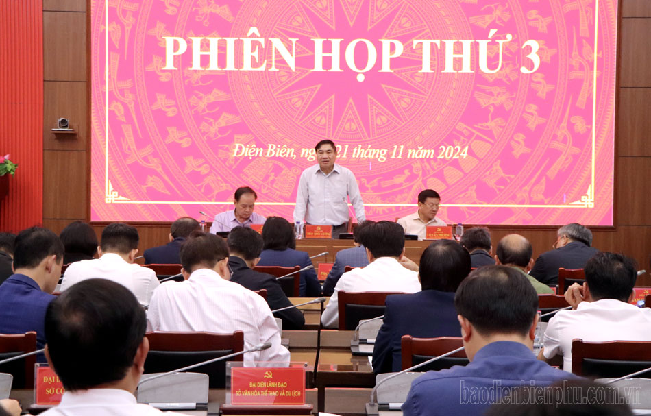 Phiên họp thứ ba Tiểu ban Văn kiện Đại hội Đảng bộ tỉnh lần thứ XV